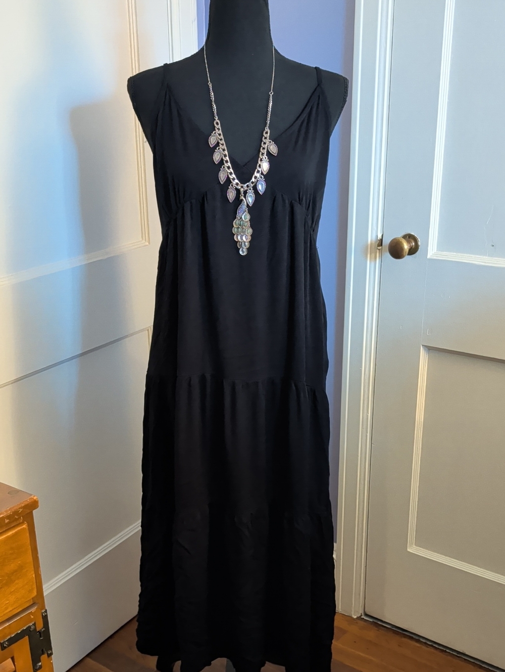Classic Black Sleeveless Maxi Dress by Shoedazzle Sz L
